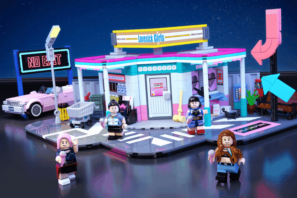 250713 Blackpink "Lovesick Girls" كمجموعة محتملة لأفكار LEGO!
