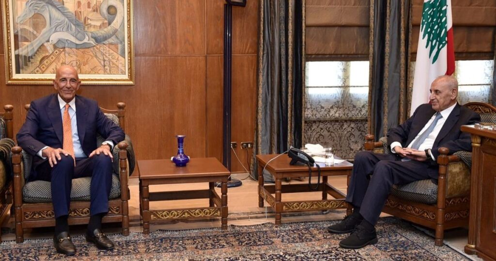 المبعوث الأميركي: هدفنا في لبنان دولة قادرة على مواجهة حزب الله ونزع سلاحه