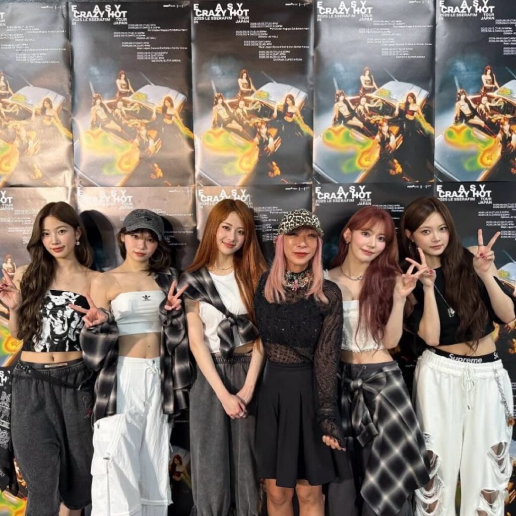 250702 تحديث Ninagawa Mika Instagram مع Le Sserafim