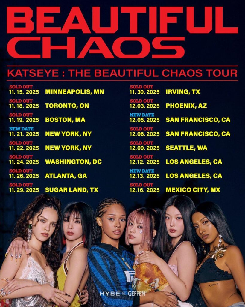 Katseye - The Beautiful Chaos Tour (تواريخ إضافية)