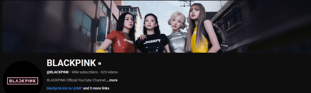 250725 تضرب قناة YouTube الرسمية لـ Blackpink 98 مليون مشترك