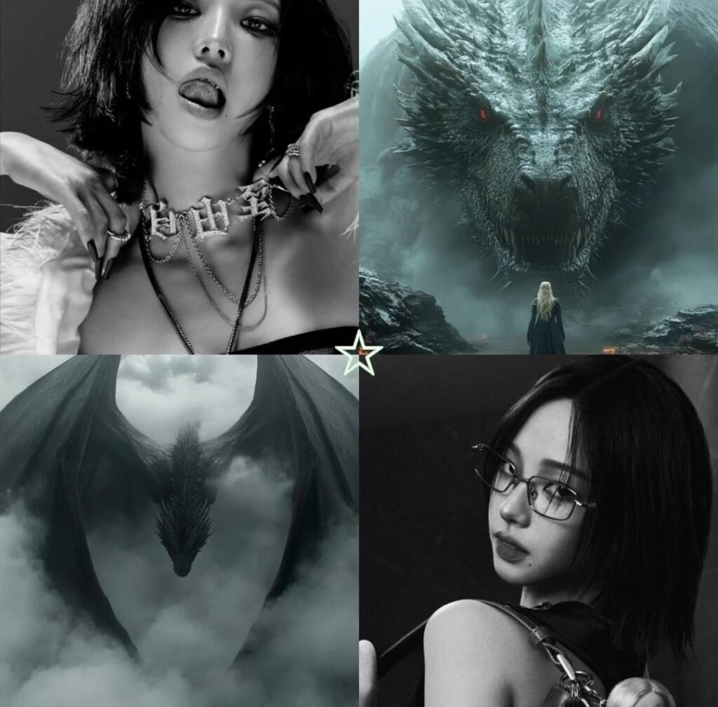 أعضاء AESPA كمخلوقات أسطورية