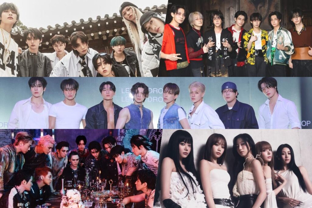 يدعي فنانو K-pop 5 من أفضل 10 مواقع في قائمة الأقراص المدمجة الأكثر مبيعًا في النصف الأول من عام 2025