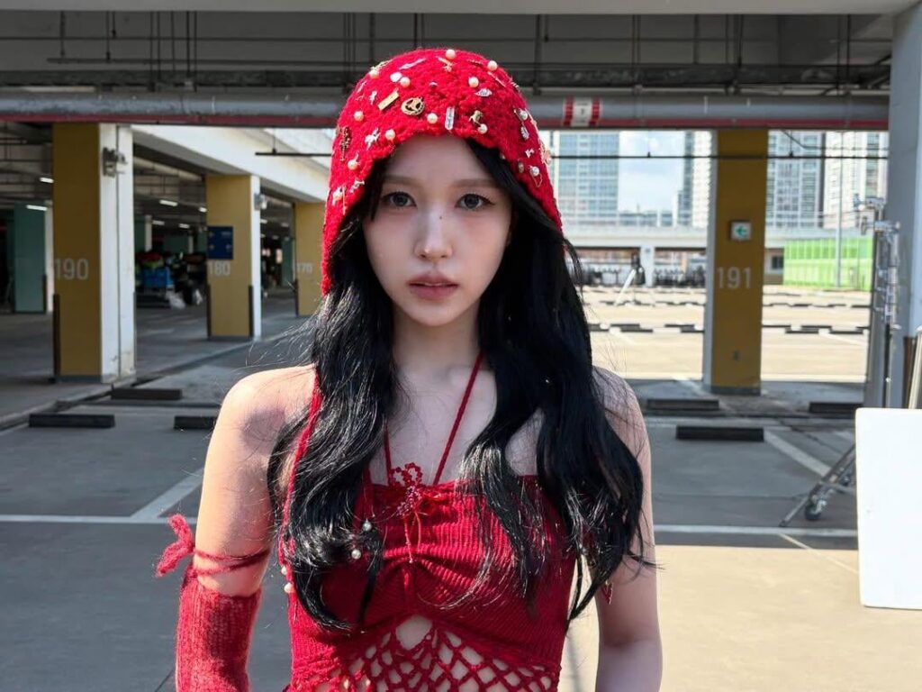 250717 Mina Instagram Update - Mina in Red