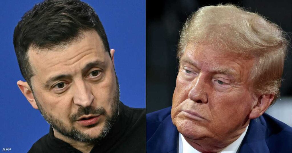 ترامب: إذا سار اللقاء مع زيلينسكي جيدا سنحدد موعدا مع بوتين ترامب: إذا سار اللقاء مع زيلينسكي جيدا سنحدد موعدا مع بوتين