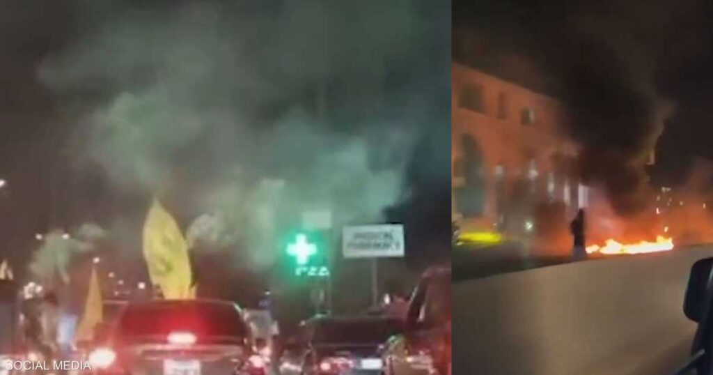 فيديو: مناصرون لحزب الله يقطعون طرقا في مناطق لبنانية فيديو: مناصرون لحزب الله يقطعون طرقا في مناطق لبنانية