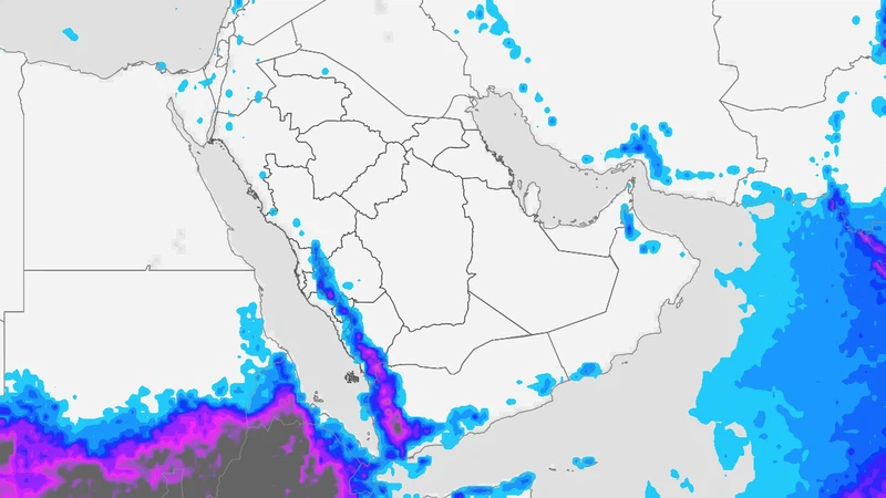 السعودية اشتداد الأمطار الرعدية لتشمل مناطق أوسع و توقعات بتدفق رطوبي إضافي نهاية الأسبوع | طقس العرب