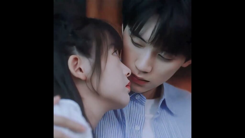 لحظة الادراك بعد القبلة ..💕 #wheniflytowardyou #zhouyiran #zhangmiaoyi #youku