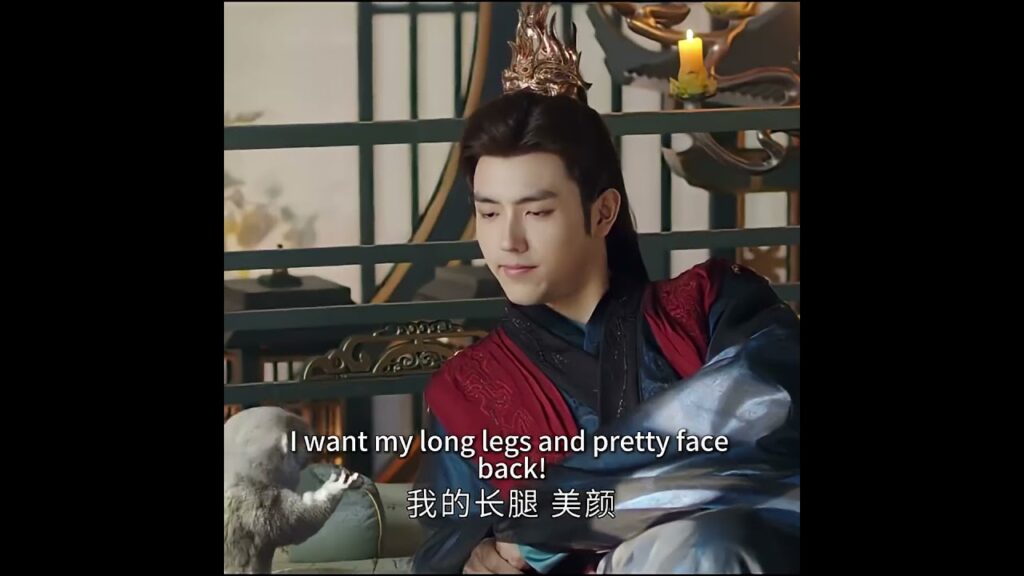 تحولت الى ثعلب ماء !! 😱😱😂 #chenfeiyu #arthurchen #wangyinglu #عندما_يجلب_القدر_الشيطان #youku