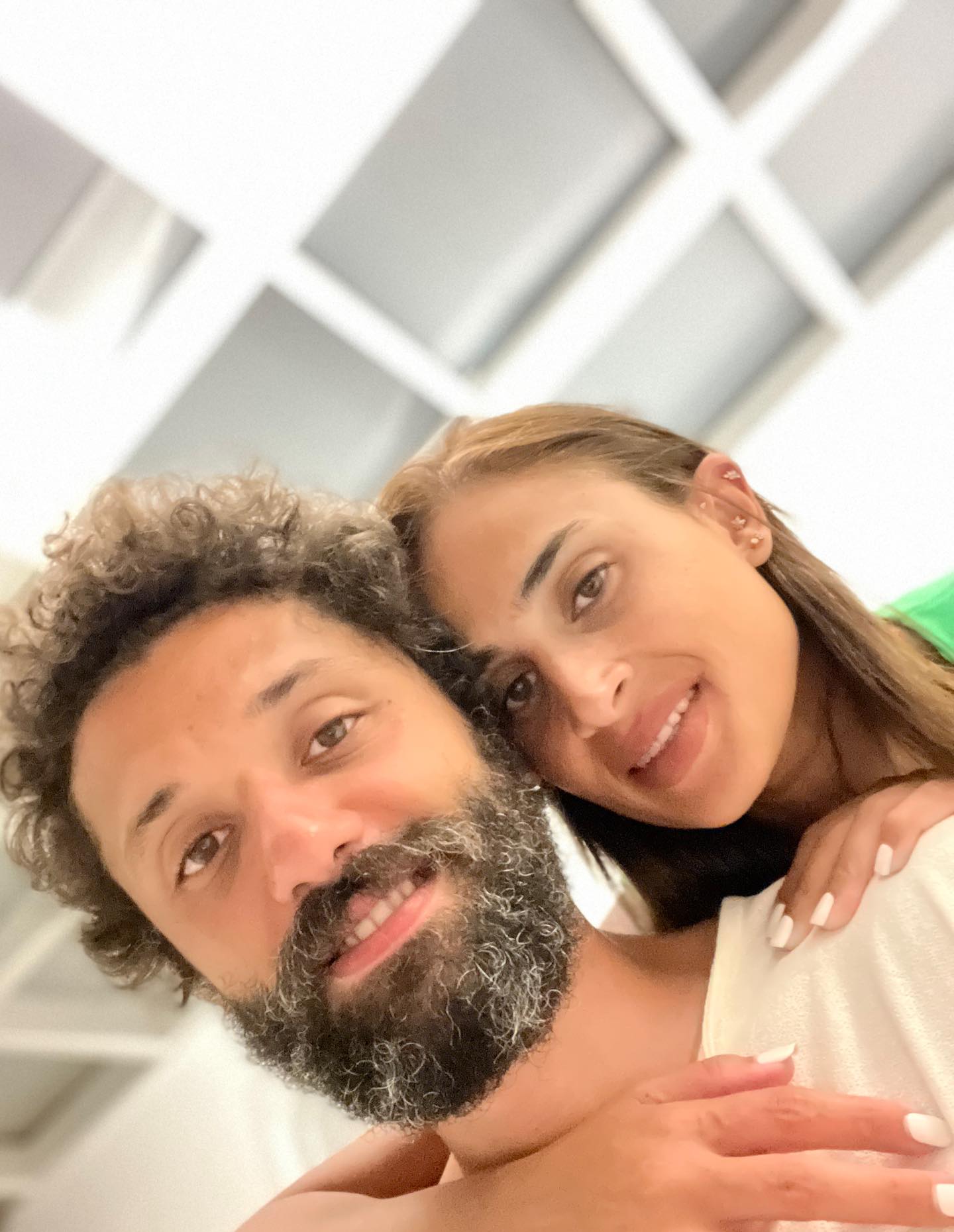  كريم عبد العزيز وزوجته آن الرفاعي