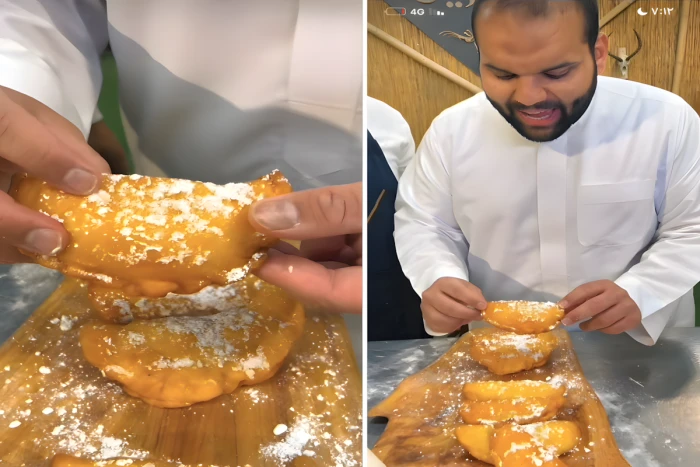 صحيفة المرصد - بالفيديو: شيف يشرح الطريقة الصحيحة لعمل خبزة "الكباتي" أشهر أكلات "القطيف"