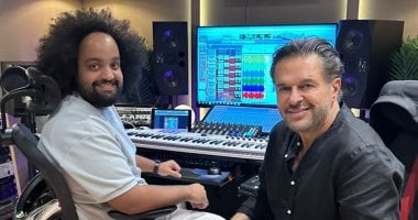 من نقابة الموسيقيين إلى الاستوديو.. راغب علامة يحضّر أغانى مع عمرو الخضرى