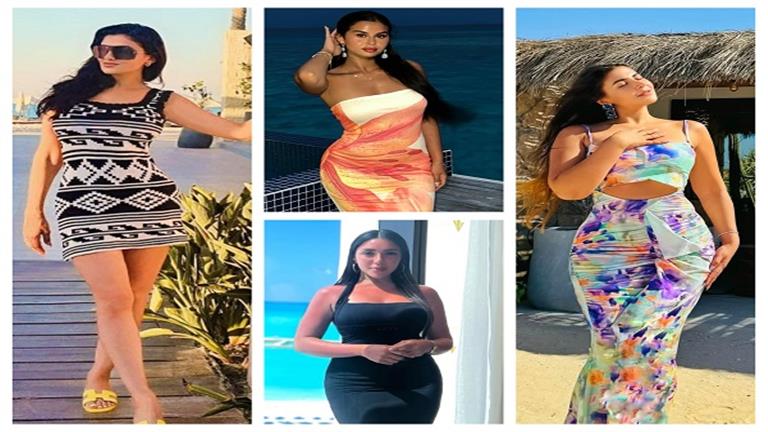 ليلى علوي بالشورت ومي عمر بفستان جري.. 25 صورة للنجمات في أجواء صيفية