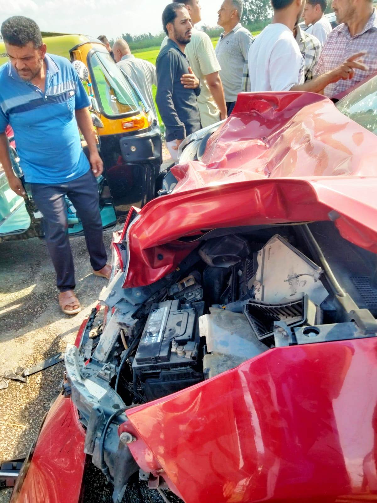 حادث التصادم بكفر الشيخ حادث التصادم بكفر الشيخ