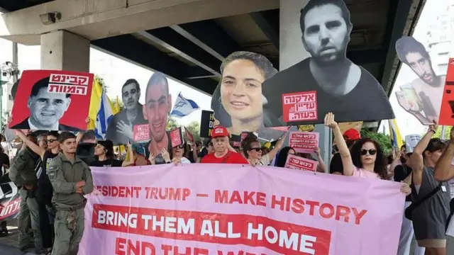 مظاهرة نظمتها عائلات الرهائن الإسرائيليين، 26 أغسطس/آب 2025