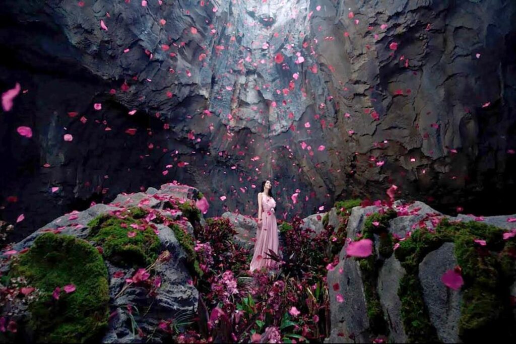 250812 The Straits Times: Blackpink Star Jisoo صور فيديو موسيقي جديد في Rainforest Wild Asia و Singapore Zoo