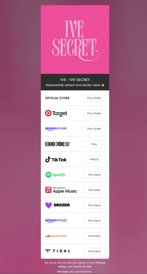 250819 Ive The 4th EP: Ive Secret - إعلان طلب مسبق الولايات المتحدة