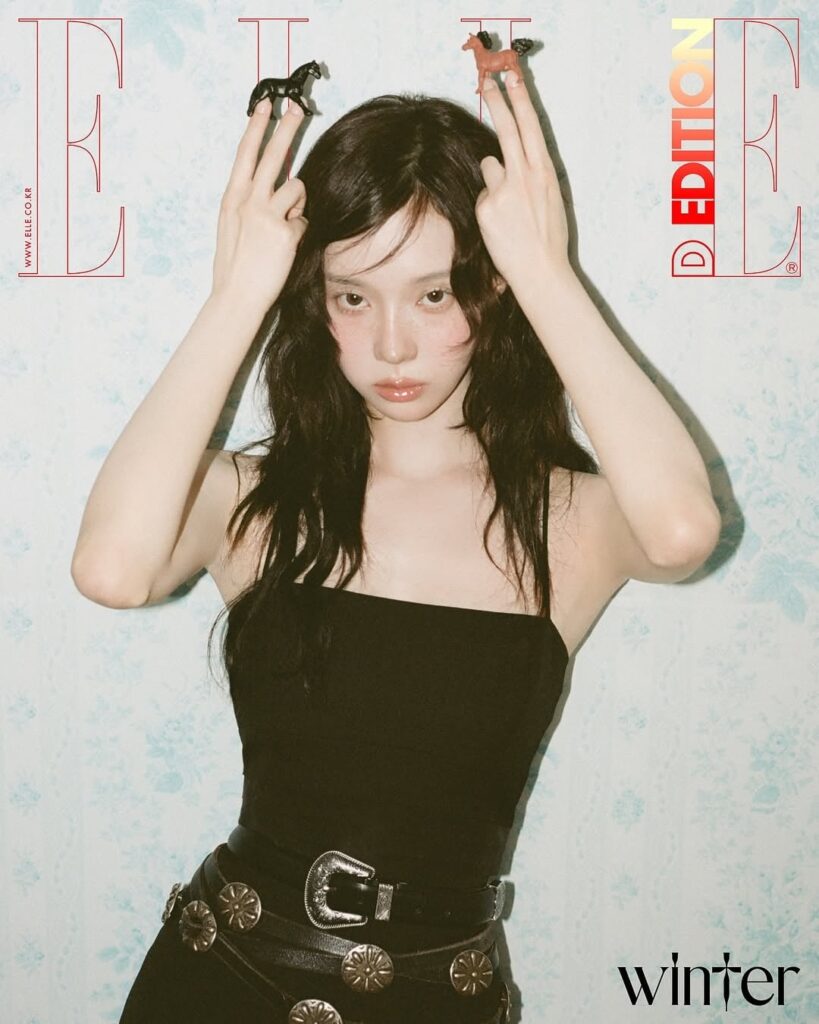 Aespa Winter - Elle Korea X Polo Ralph Lauren (سبتمبر 2025 إصدار الغلاف الرقمي ومعاينة التصويرية)