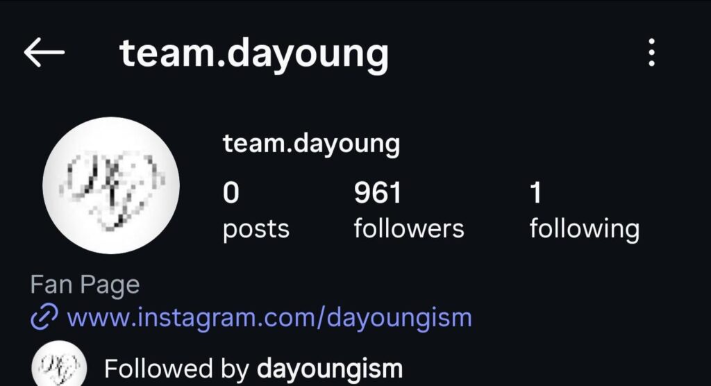 افتتح Dayoung WJSN (Cosmic Girls) Dayoung حسابًا رسميًا على Instagram "Team.Dayoung"