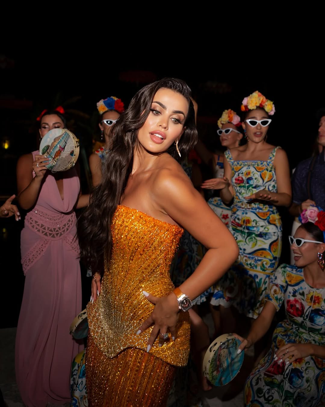 يومي بيوتي في حفل ما قبل زفافها في ايطاليا (إنستغرام)