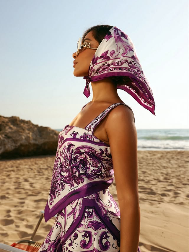 بلقيس فتحي بتصميم Dolce & Gabbana (إنستغرام)