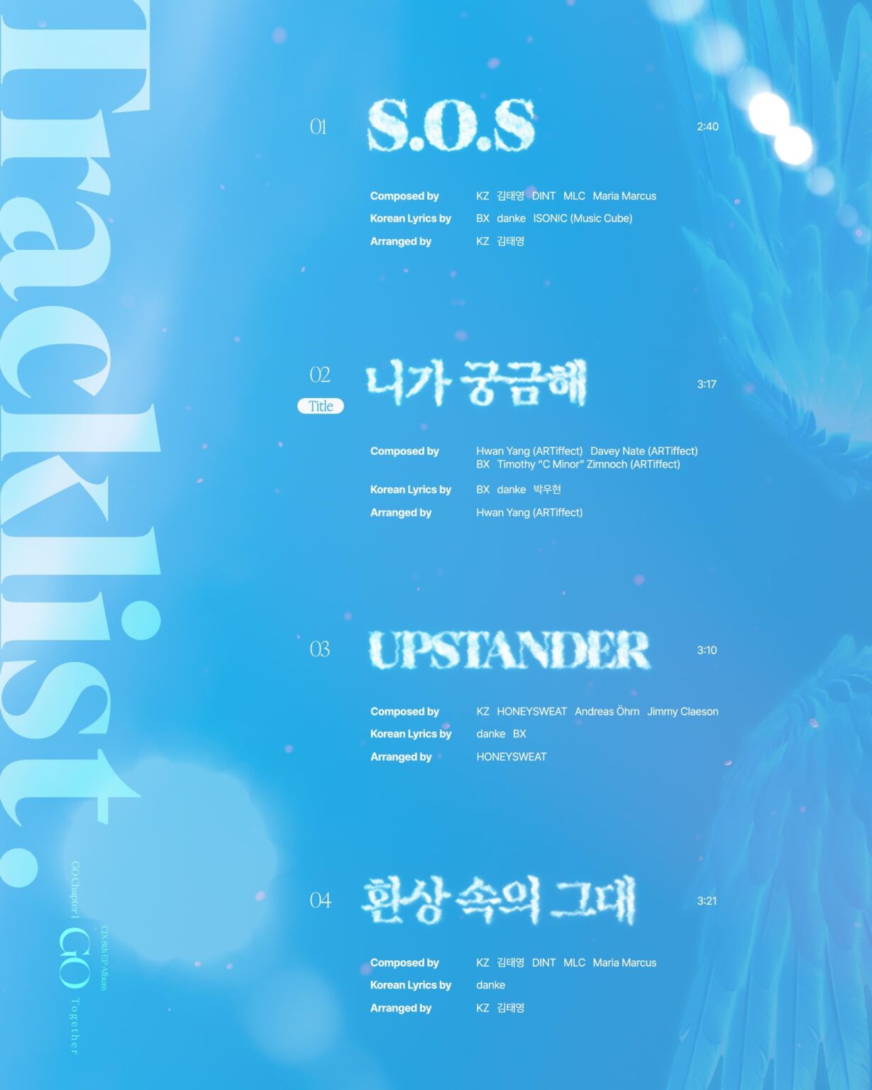 CIX - 8th EP الألبوم: Go Chapter 1: Go Together (قائمة المسار)