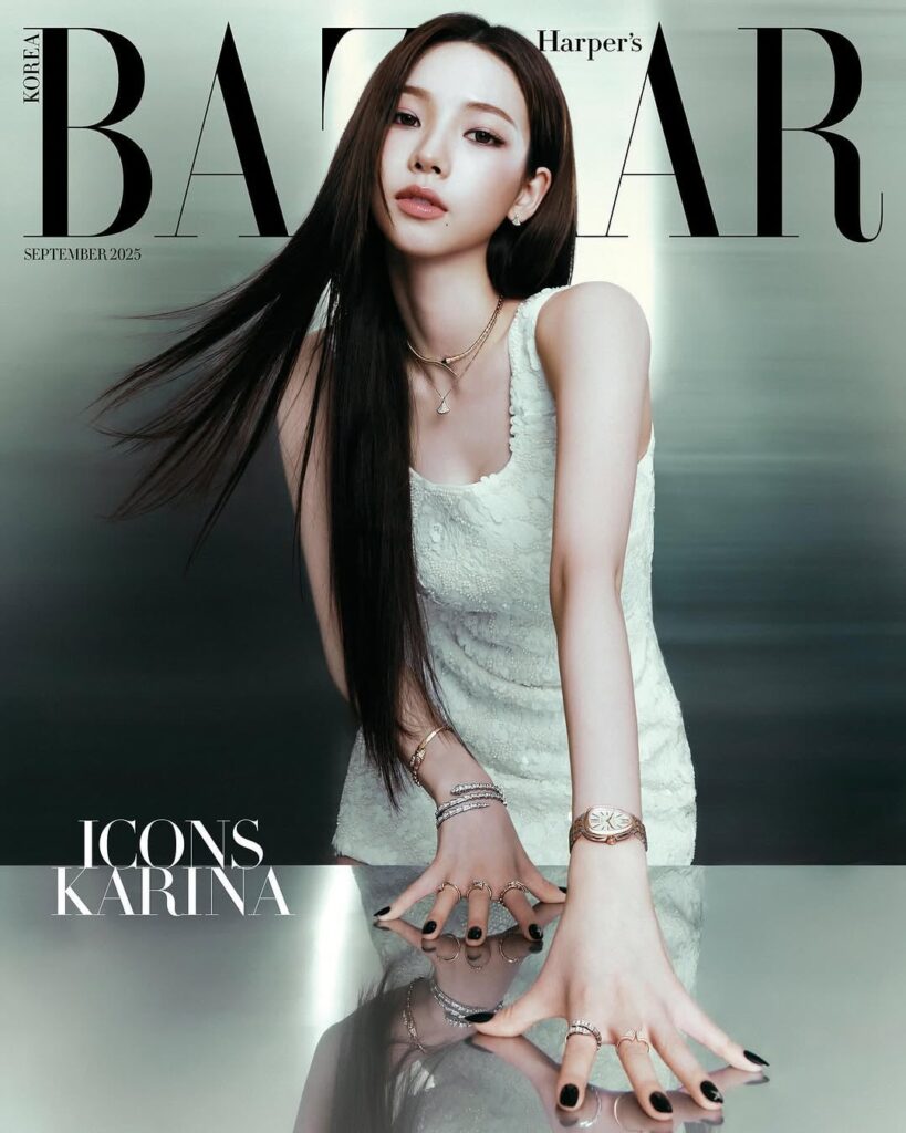 Aespa Karina - Harper's Bazaar Korea X Bulgari (September 2025 Cover + Pictorial Preview)