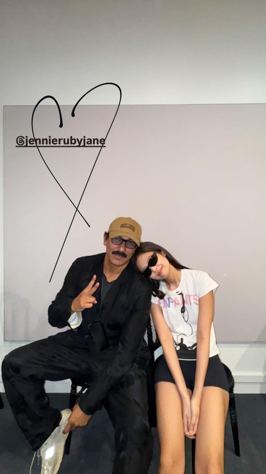 250805 Haider Ackermann IG Story Update w/ Jennie