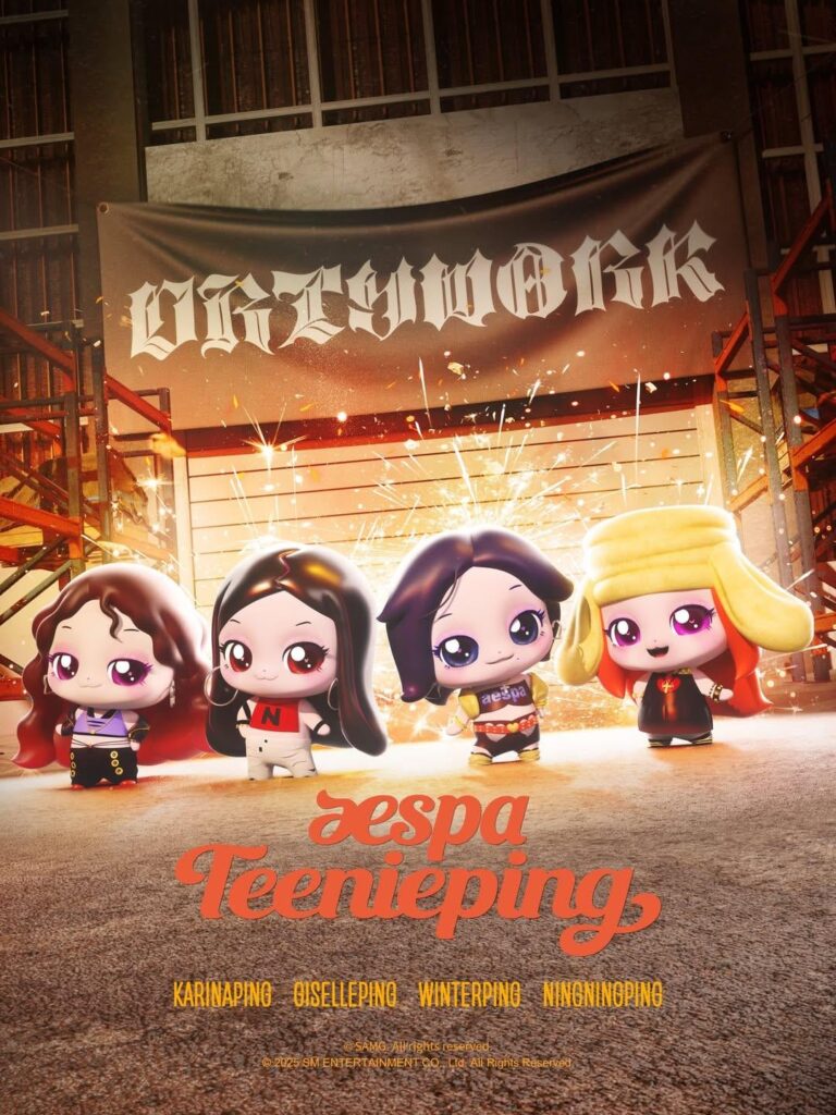 250821 AESPA X Teenieping - تعاون MD (ملصق إعلان ما قبل البيع)