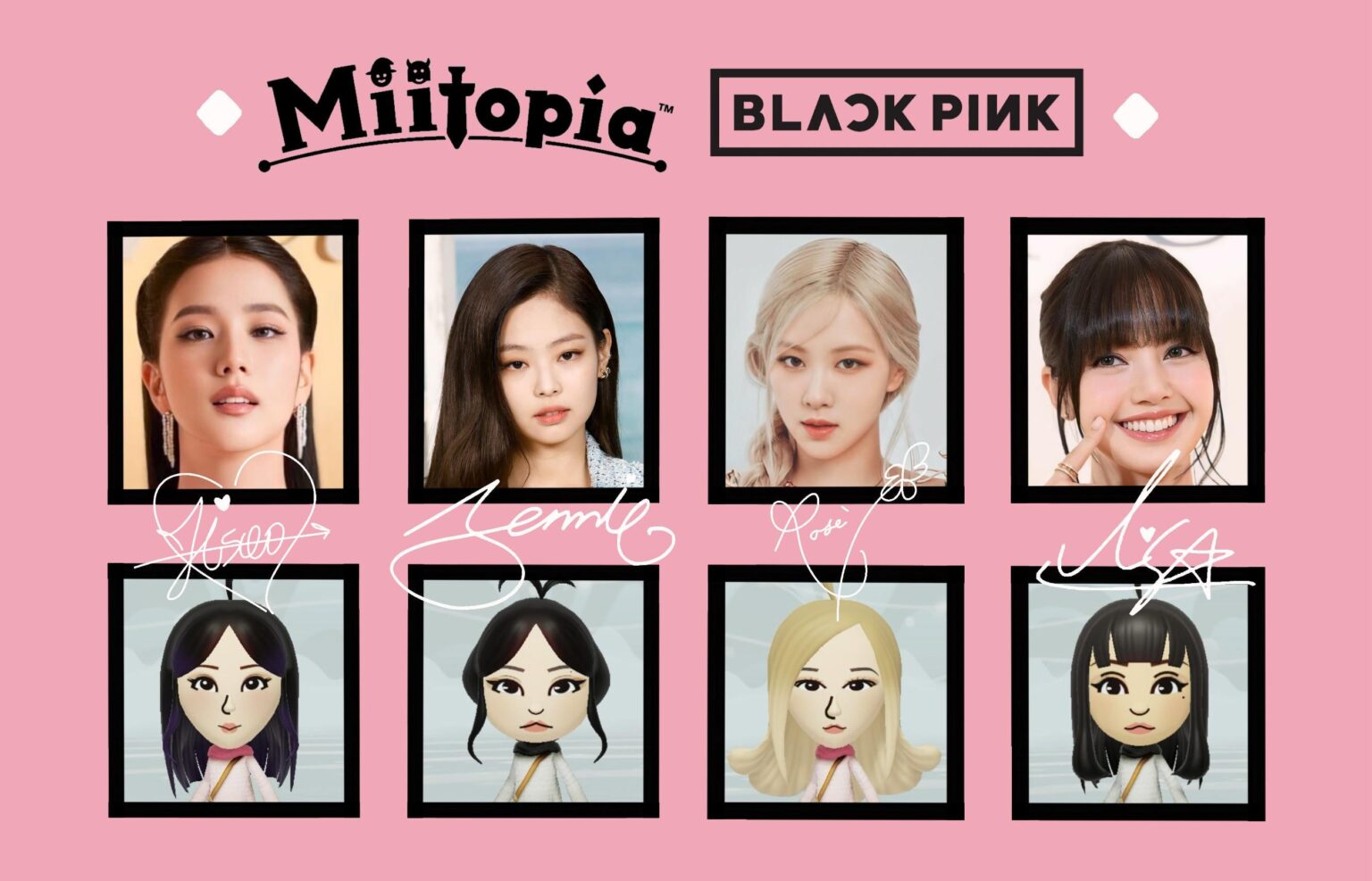 250821 Blackpink كأحرف Miitopia!