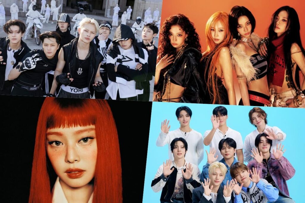 250814 جيني والمزيد من مجموعات K-pop تكسب دائرة مليون وشهادات البلاتين