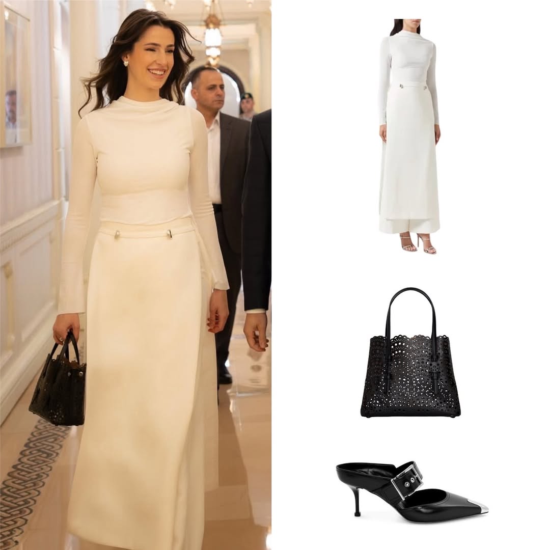 اطلالة الاميرة رجوة الحسين الجديدة بالتفصيل (انستغرام)