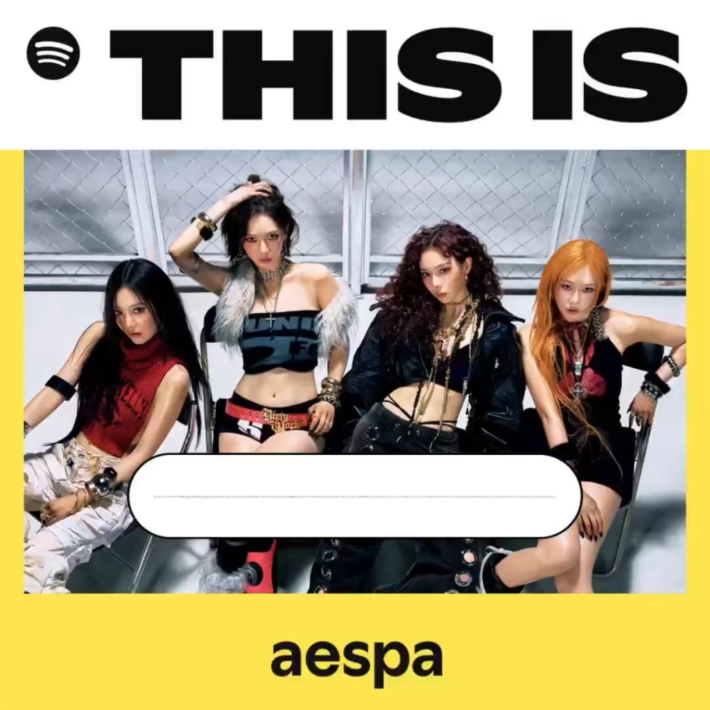250823 Spotify Korea Twitter تحديث مع AESPA - 🔔 رسائل سرية من AESPA هبطت للتو. أنا في انتظار "الرجل الغني"! العب رسائل Asepa السرية ، الآن على Spotify هذا هو قائمة تشغيل AESPA ✉