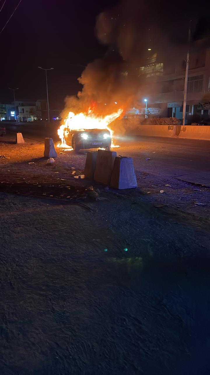 استهداف سيارة على طريق بريتال (النهار)