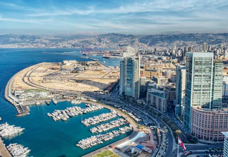 مشهد جوي للعاصمة بيروت (مواقع). 
