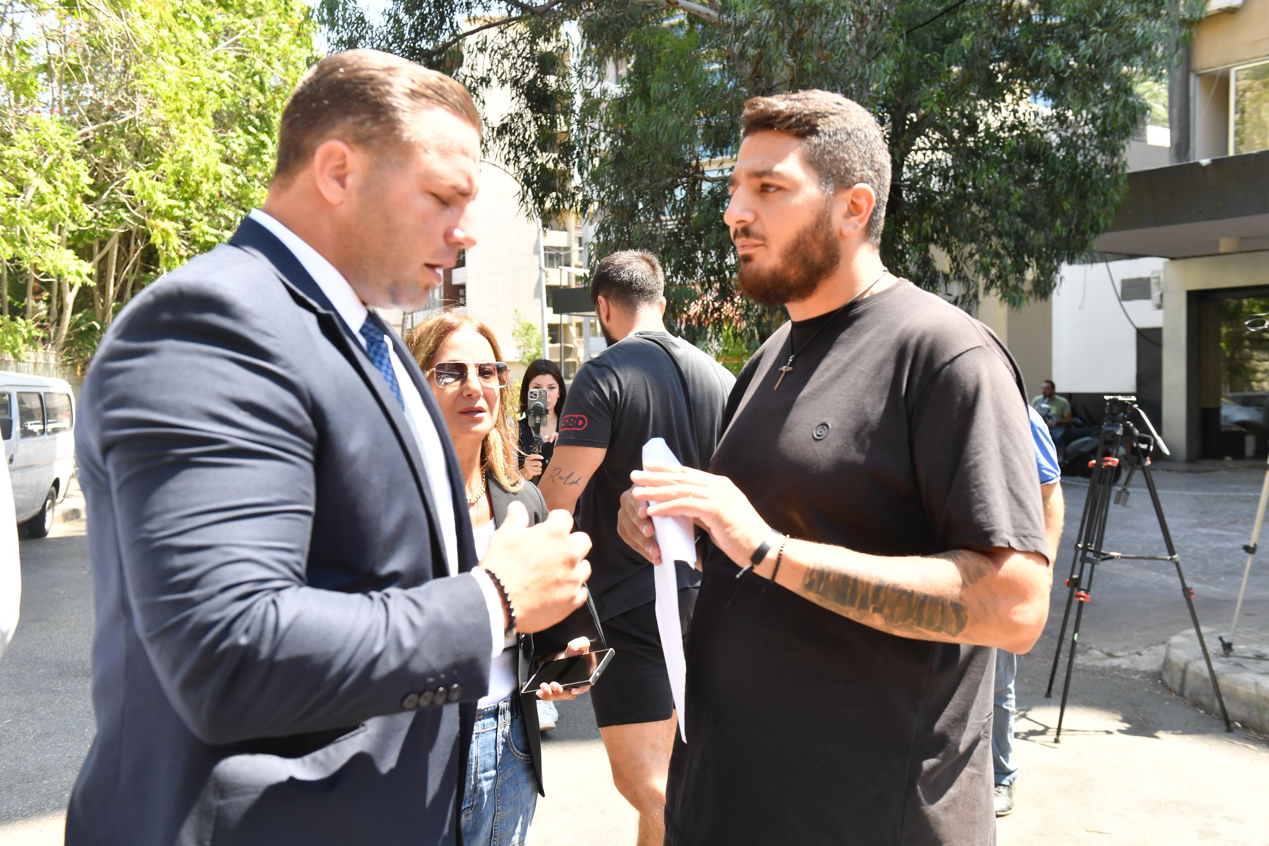 حضور ويليام نون إلى قصر العدل (حسام شبارو).