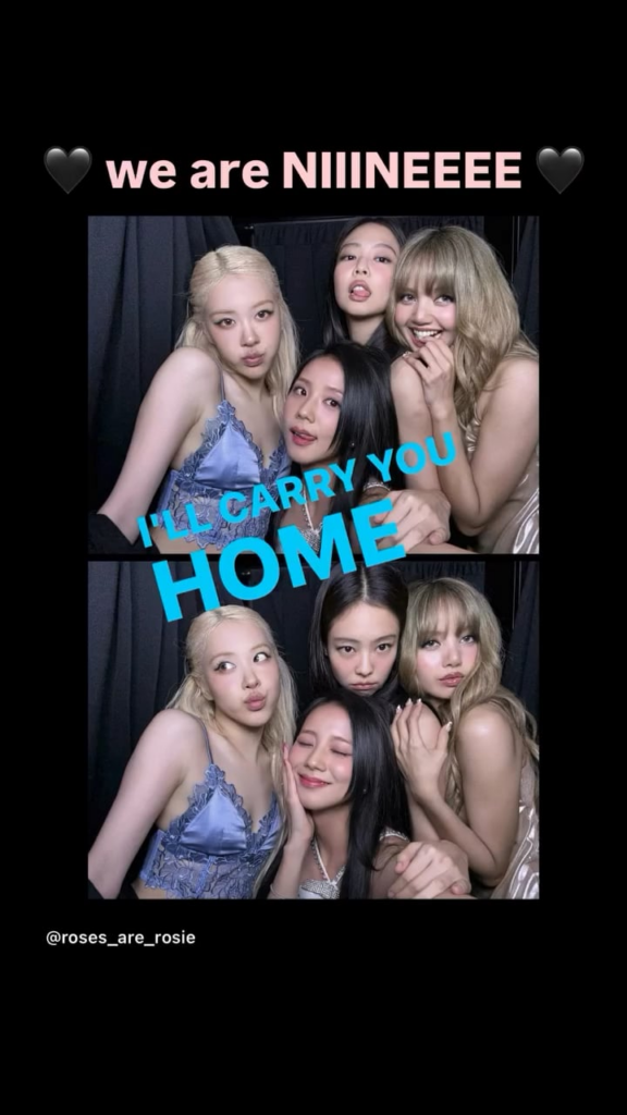 250808 تحديث قصة Rosé IG