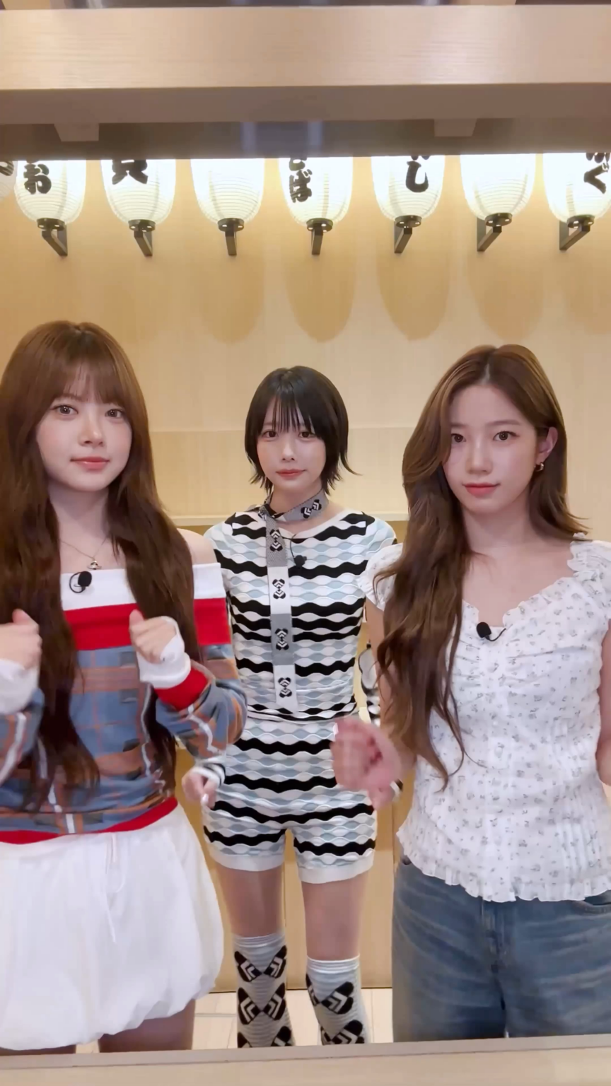 250805 Kazuha & Hong Eunchae مع Ano - Kawaii (تحدي الرقص)