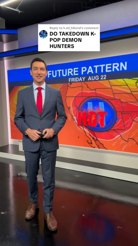 250825 Weatheradam Instagram Update - لا أعتقد أنك مستعد للأغاني الإزالة في الطقس. twicetagramkpopdemonhuntersnetflix #kpopdemonhunters #kpop #huntrix #twice #takedown #weathonthebeat #sneakingwordsintheweather