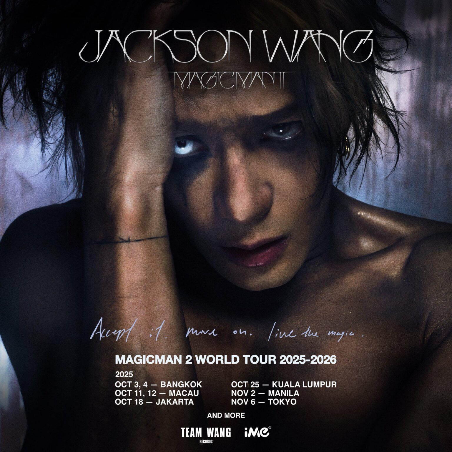 Got7 Jackson Wang - Magicman 2 World Tour 2025-2026 (ملصق إعلان الجولة - آسيا)
