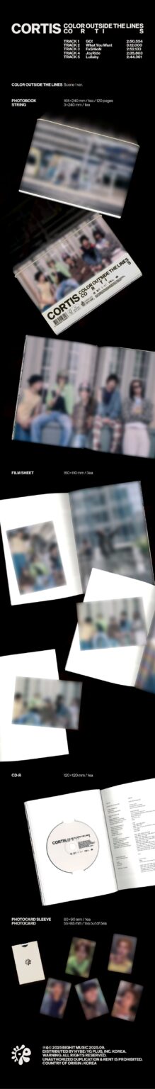 Cortis (لون خارج الخطوط) (Bighit Music New Boy Group) - 1st EP: Color Outside the Lines (معاينة عبوات الألبوم)