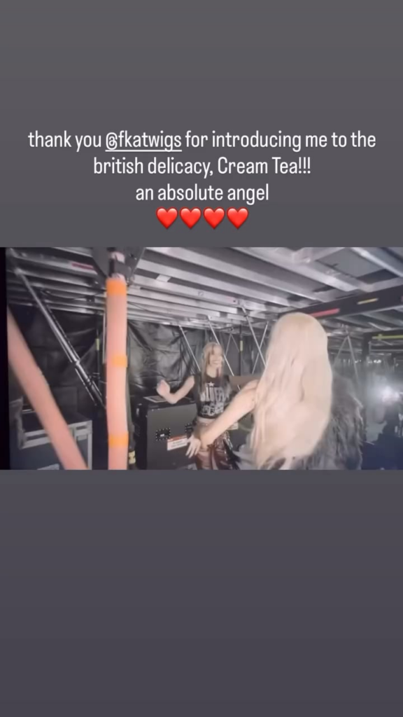 250815 Rosé Ig Story Update W/ FKA Twigs