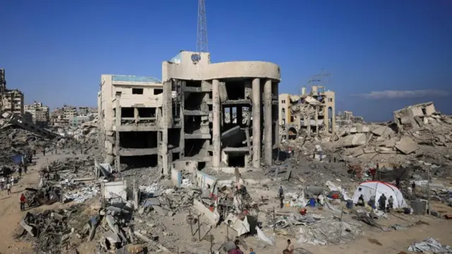 منازل مدمرة بالكامل في قطاع غزة