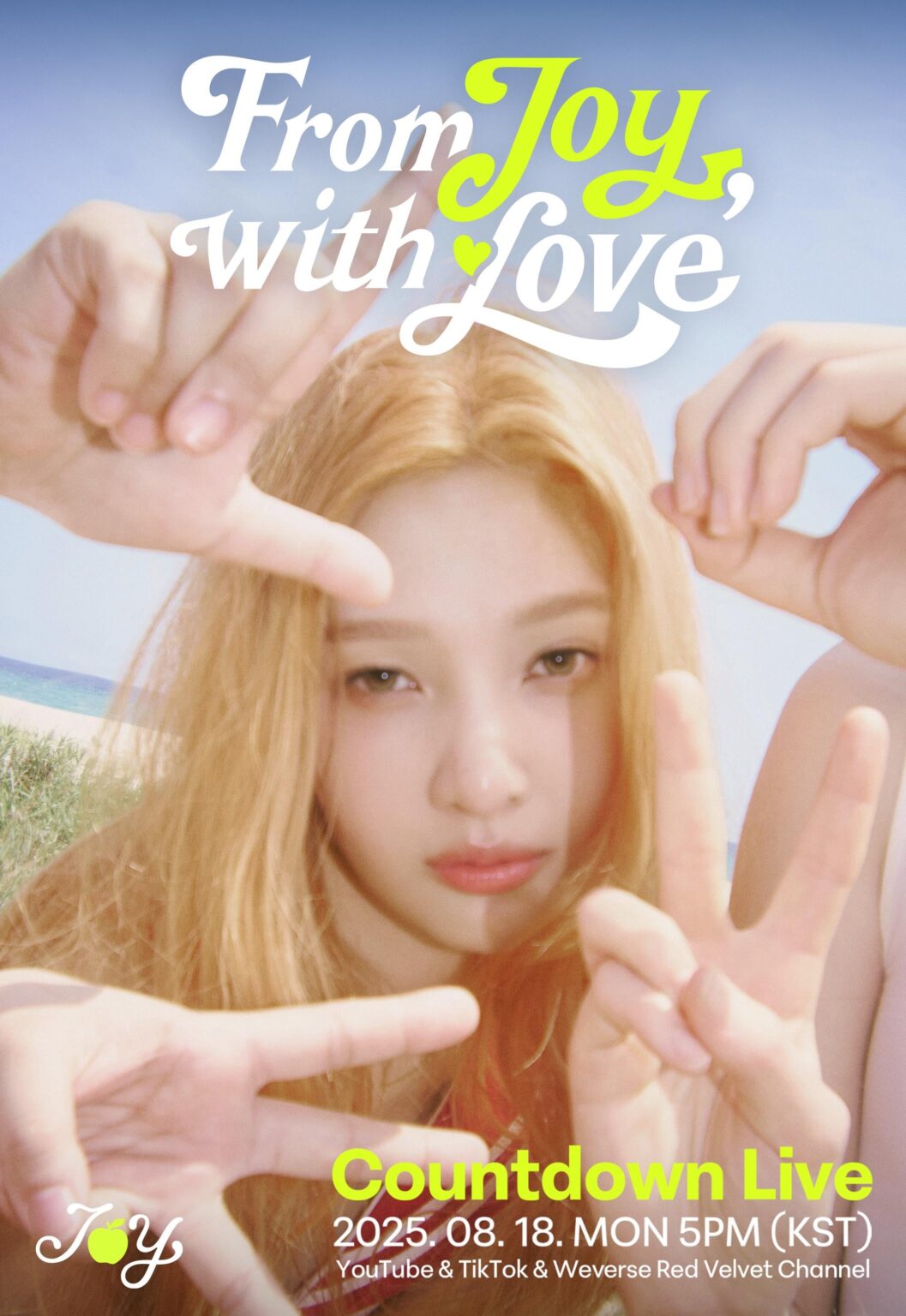 Red Velvet Joy - The 1st Mini Album: From Joy ، with Love (Countdown Live Teaser Poster)