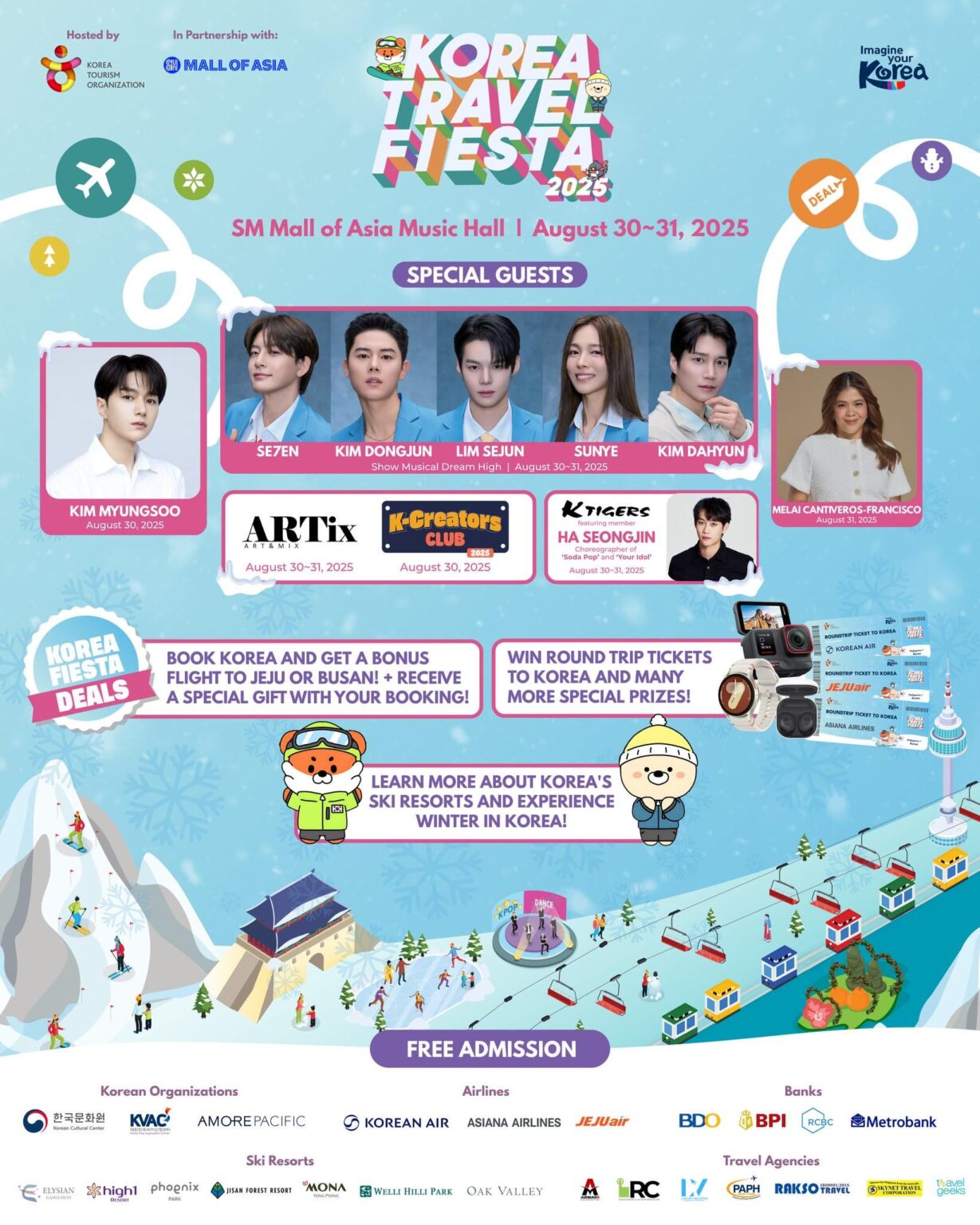 Infinite L (Kim Myungsoo) ، Se7en ، Ze: A Kim Dongjun ، Victon Lim Sejun & Wonder Girls Sunye ستقدم في كوريا سفر فيلي 2025 في الفلبين Infinite L (Kim Myungsoo) ، Se7en ، Ze: A Kim Dongjun ، Victon Lim Sejun & Wonder Girls Sunye ستقدم في كوريا سفر فيلي 2025 في الفلبين