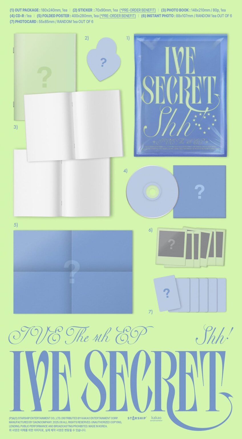 250804 Ive - The 4th EP: Ive Secret (ألبوم التغليف / معاينة البضائع)