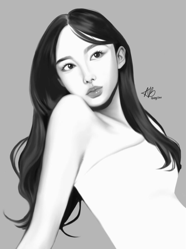 مشاركة Nayeon Fanart 🩵🐰