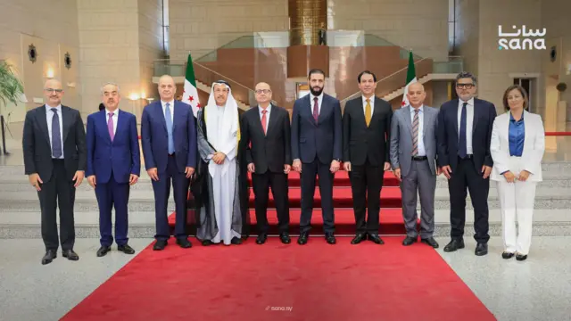 صورة نشرتها وكالة الأنباء السورية الرسمية عن اللقاء