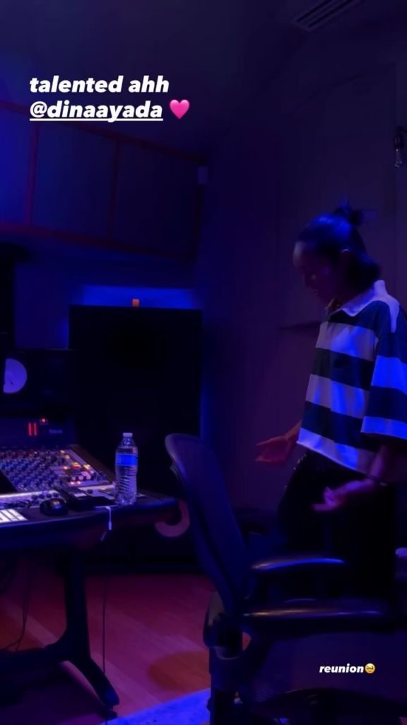 250804 تحديث قصة Giselle Instagram مع Dina Ayada