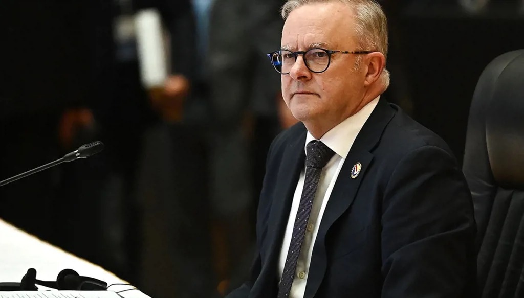 رئيس الوزراء الأسترالي أنتوني ألبانيزي (أ ف ب).